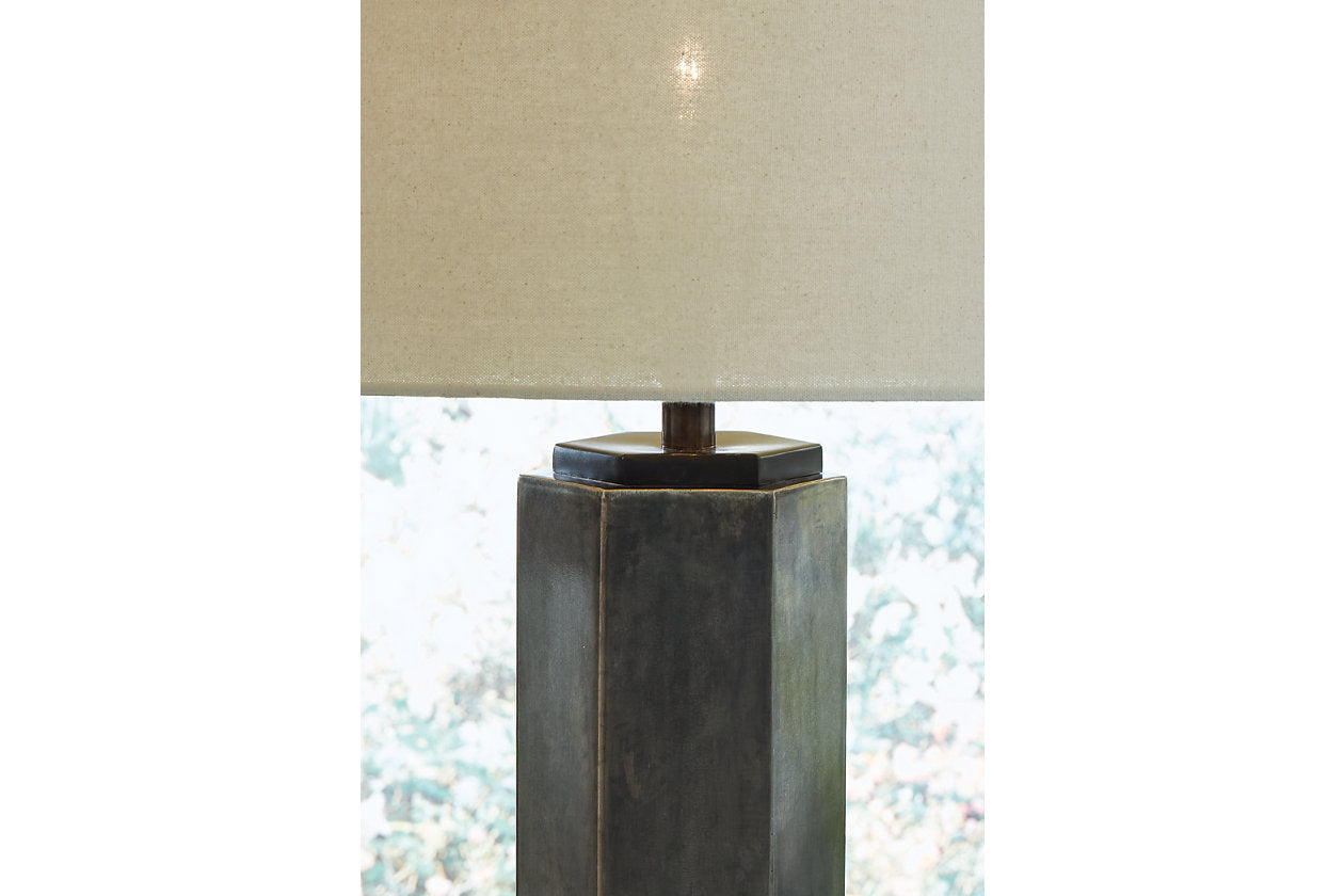 Dirkton Antique Pewter Finish Accent Lamp - L208324 - Bien Home Furniture & Electronics