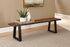Ditman Gray Sheesham/Black Live Edge Dining Bench - 110183 - Bien Home Furniture & Electronics