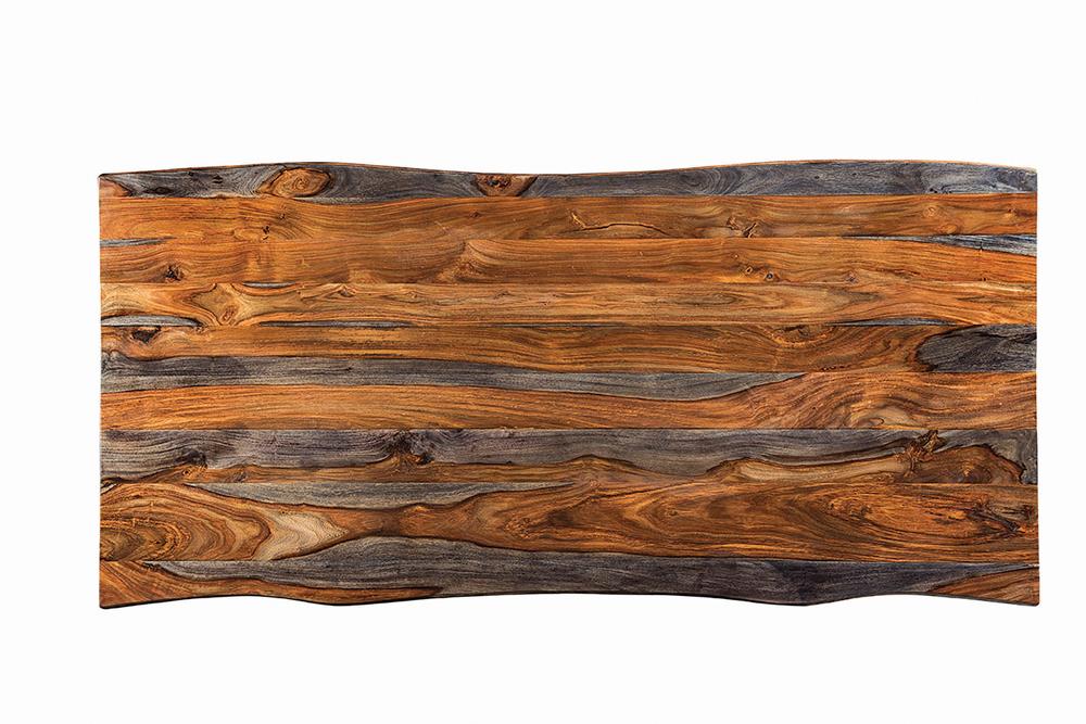Ditman Gray Sheesham/Black Live Edge Dining Table - 110181 - Bien Home Furniture & Electronics