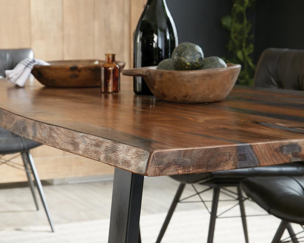 Ditman Gray Sheesham/Black Live Edge Dining Table - 110181 - Bien Home Furniture & Electronics