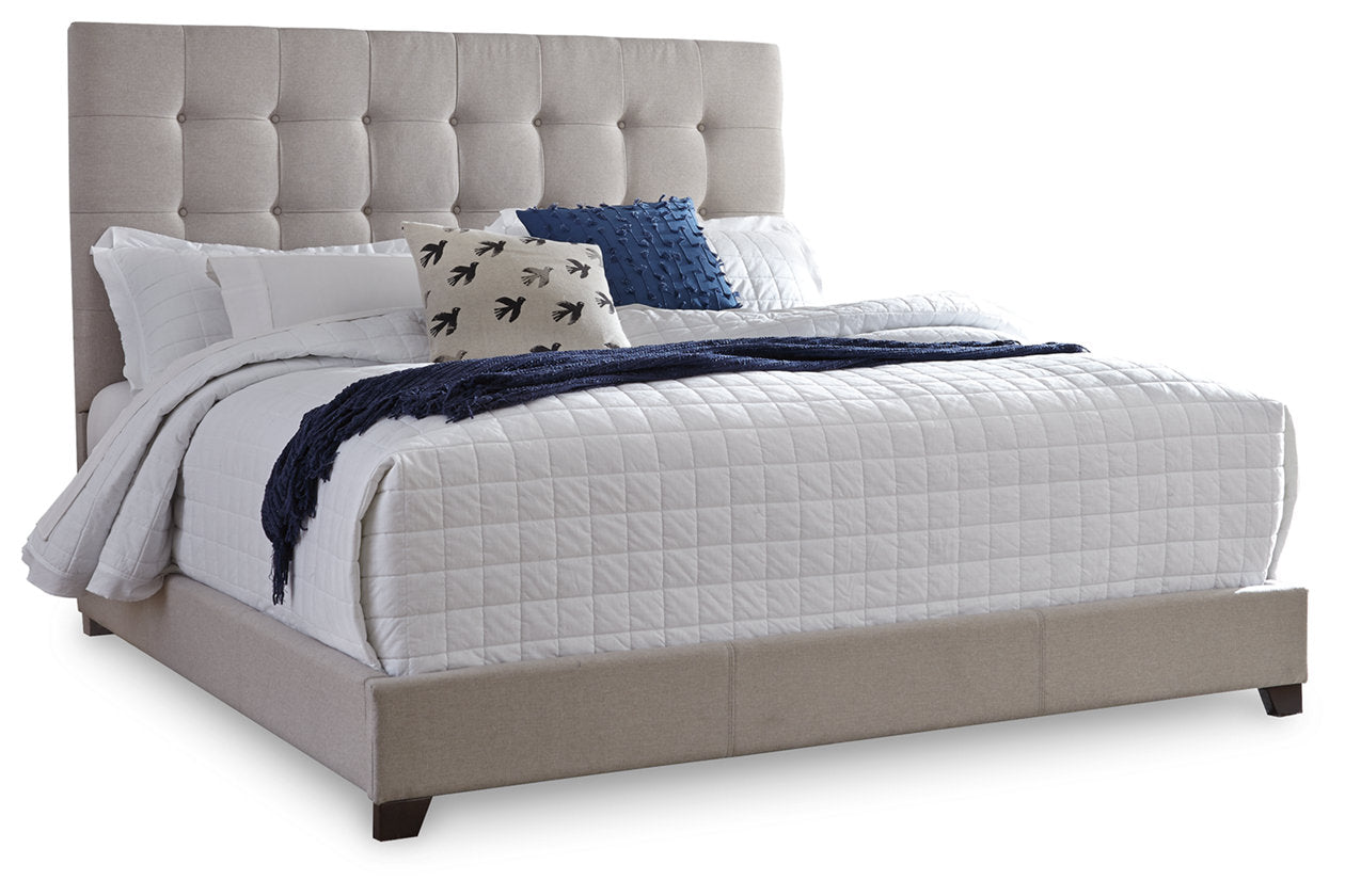 Dolante Beige King Upholstered Bed - B130-582 - Bien Home Furniture & Electronics