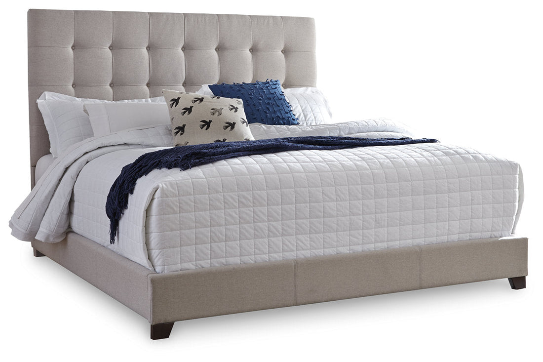 Dolante Beige Queen Upholstered Bed - B130-581 - Bien Home Furniture &amp; Electronics