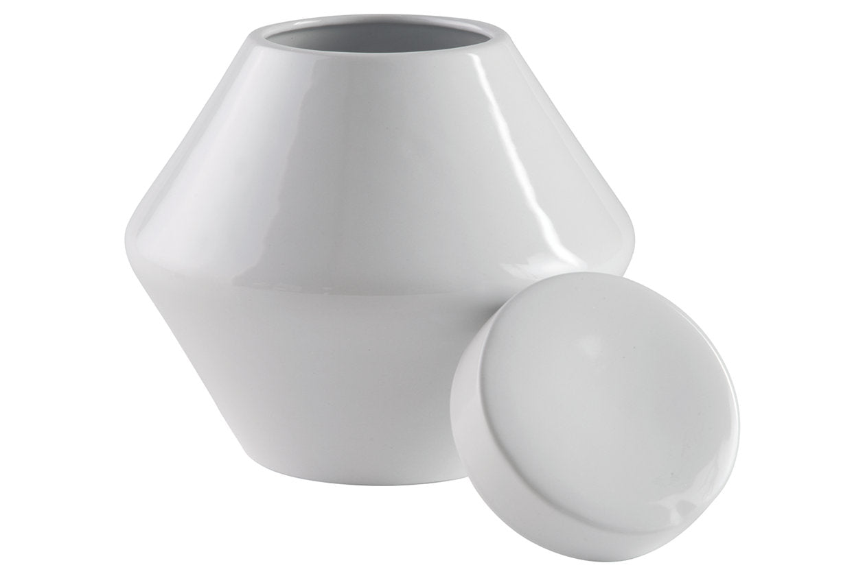 Domina White Jar - A2000485J - Bien Home Furniture & Electronics