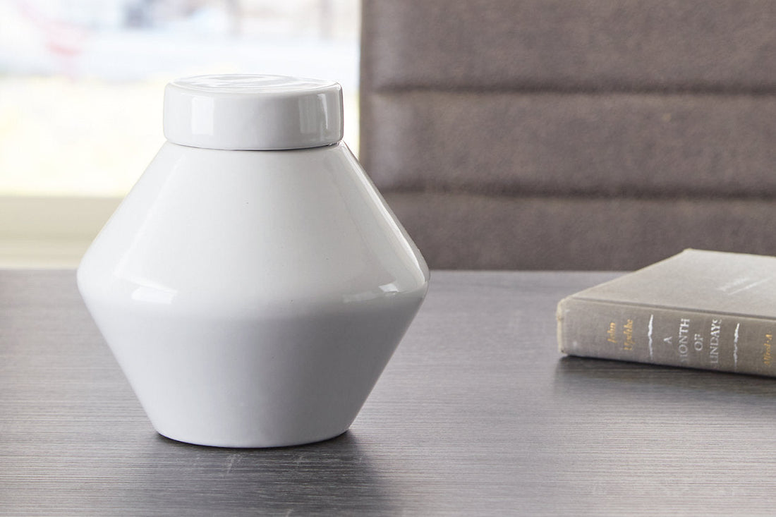 Domina White Jar, Set of 2 - A2000484 - Bien Home Furniture & Electronics