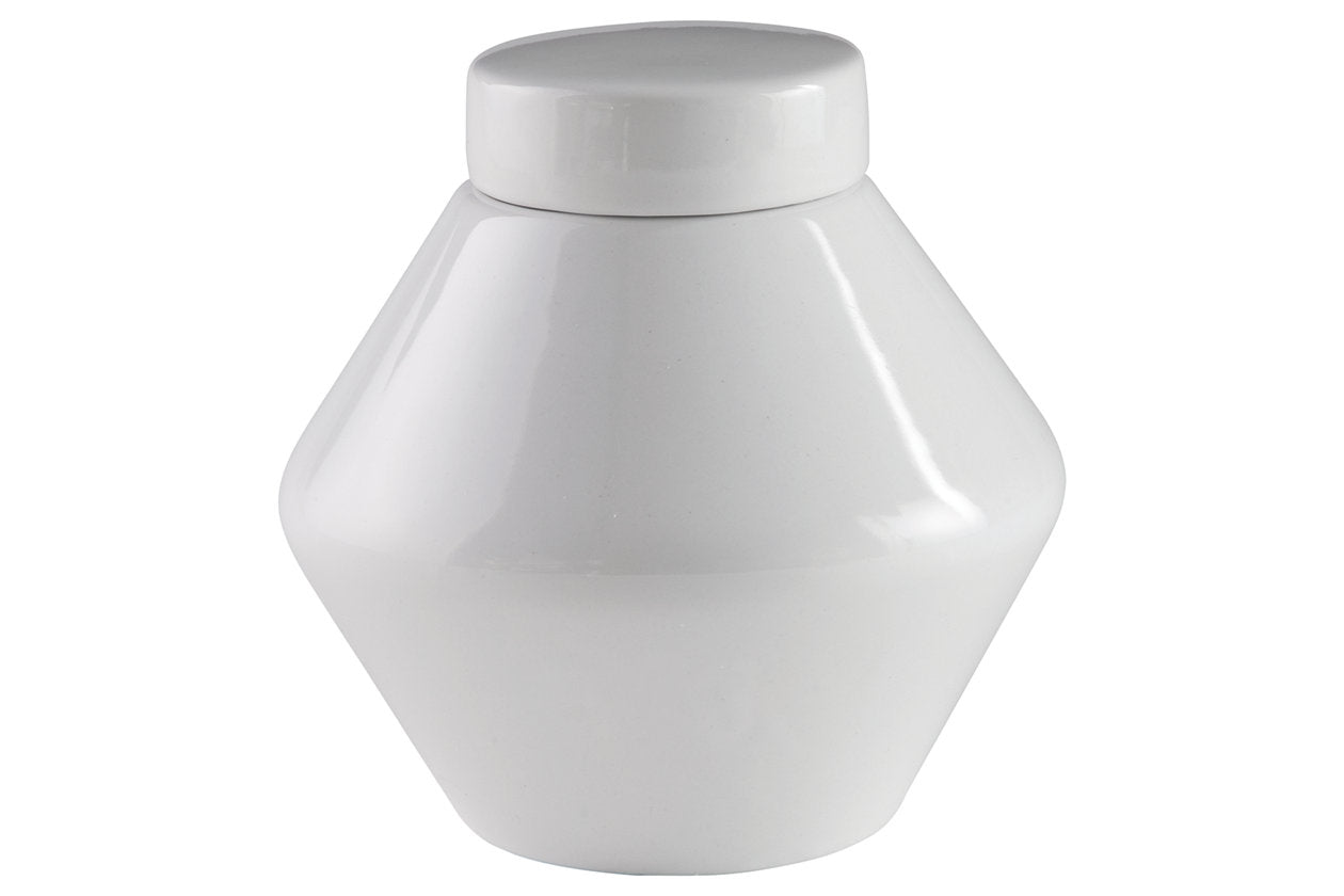 Domina White Jar, Set of 2 - A2000484 - Bien Home Furniture & Electronics