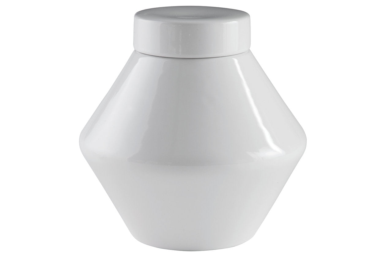 Domina White Jar, Set of 2 - A2000485 - Bien Home Furniture & Electronics