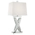 Dominick Table Lamp with Rectange Shade White/Mirror - 923289 - Bien Home Furniture & Electronics
