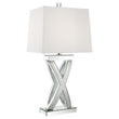 Dominick Table Lamp with Rectange Shade White/Mirror - 923289 - Bien Home Furniture & Electronics