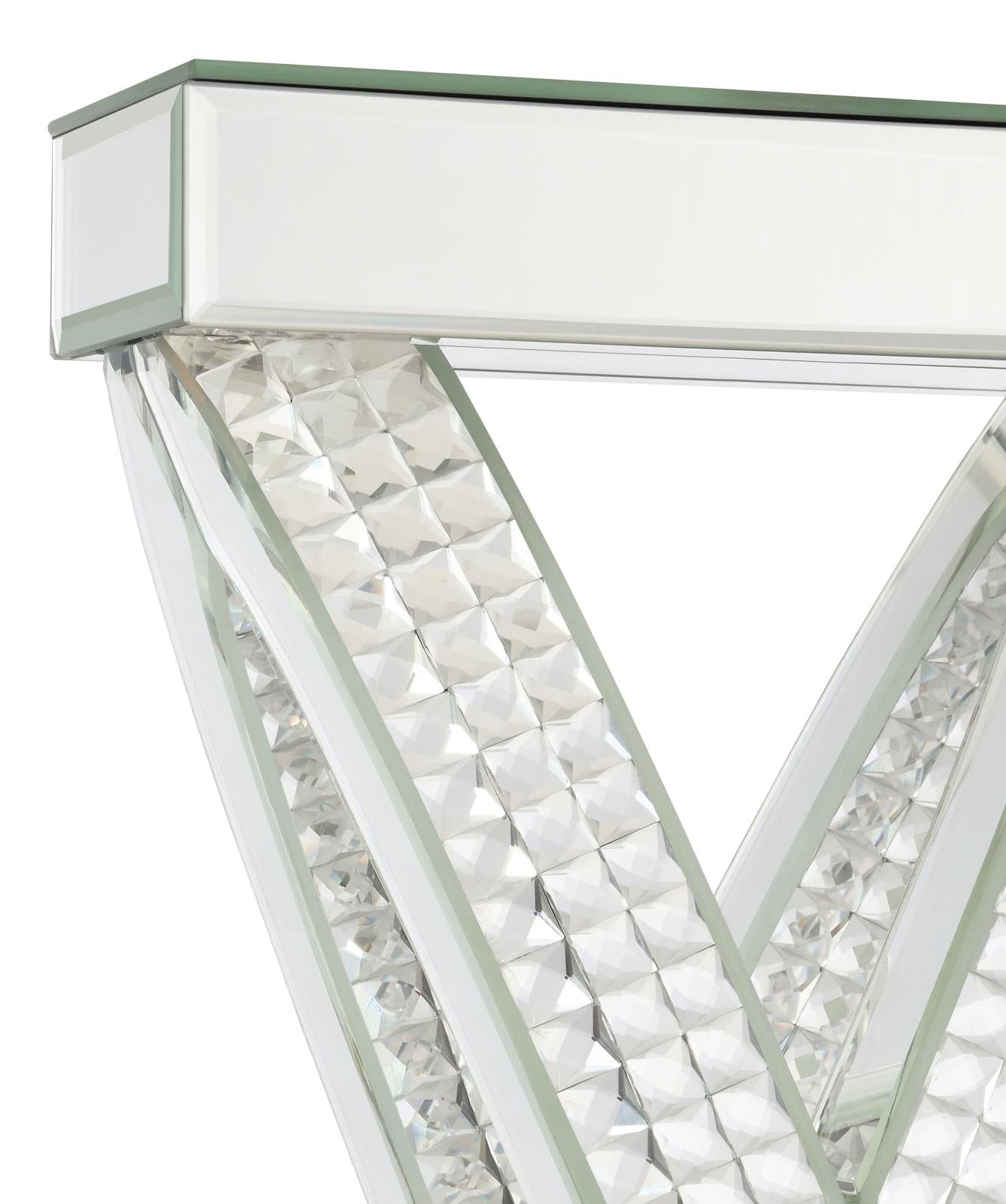 Dominick Table Lamp with Rectange Shade White/Mirror - 923289 - Bien Home Furniture & Electronics