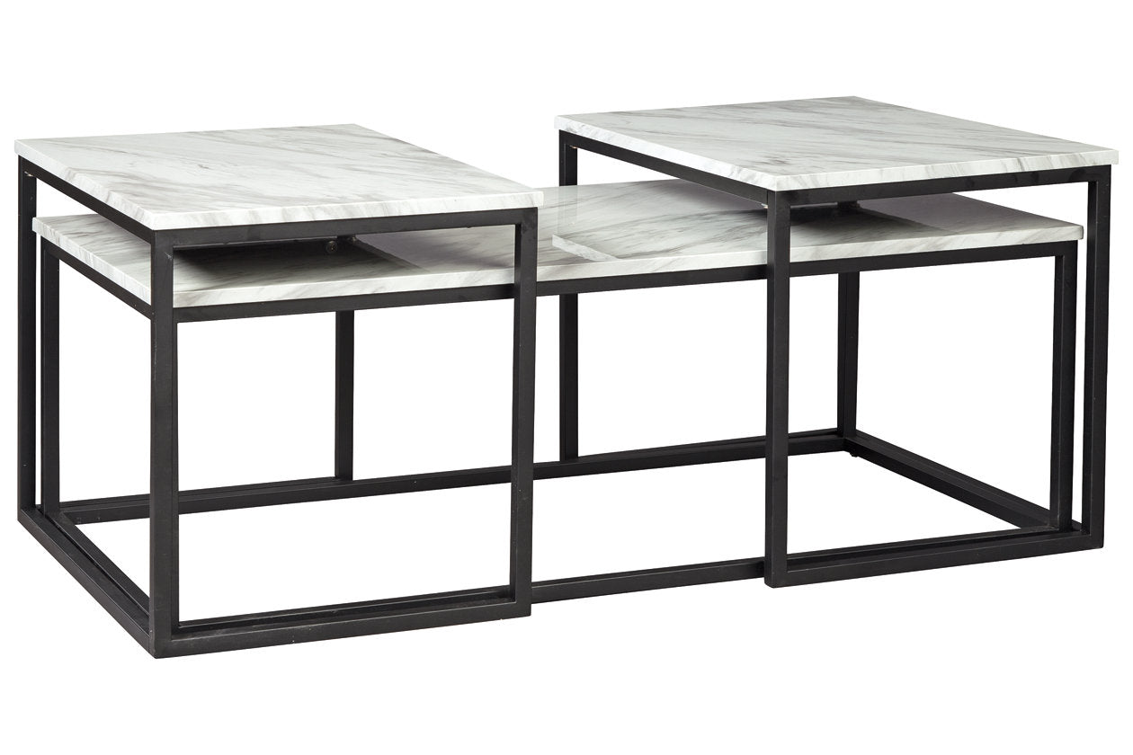 Donnesta Gray/Black Table, Set of 3 - T182-13 - Bien Home Furniture & Electronics