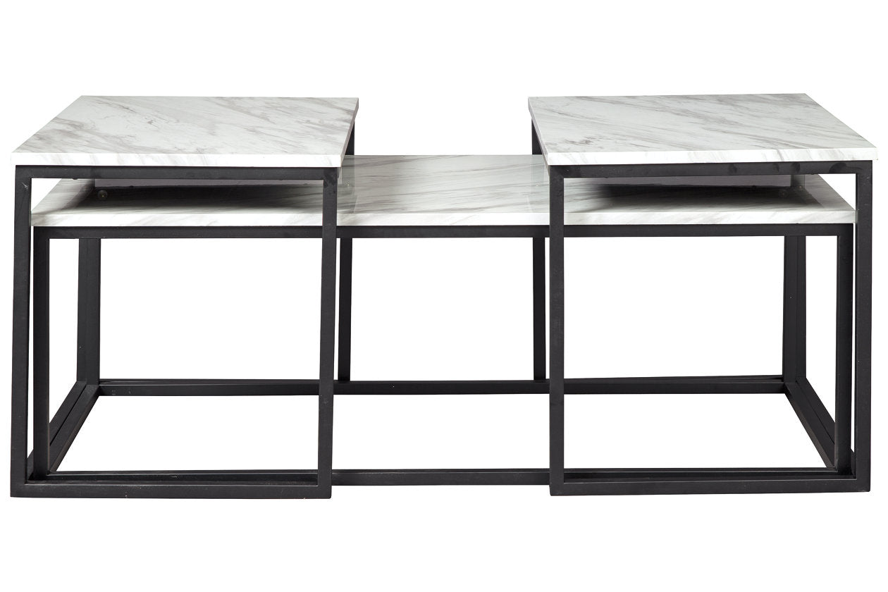 Donnesta Gray/Black Table, Set of 3 - T182-13 - Bien Home Furniture & Electronics