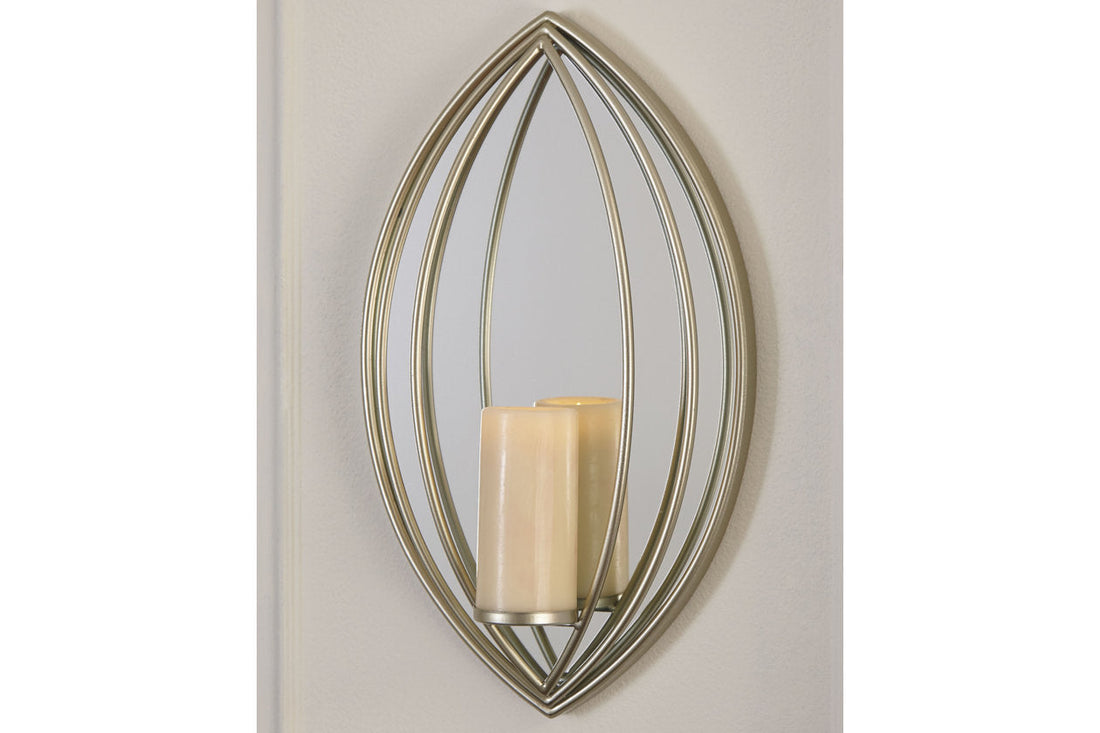 Donnica Silver Finish Wall Sconce - A8010154 - Bien Home Furniture &amp; Electronics