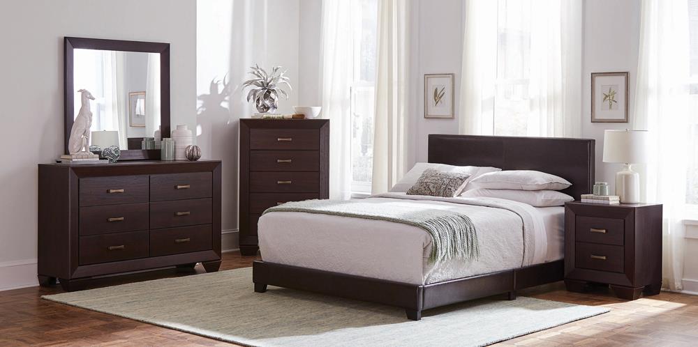 Dorian 4-Piece Twin Bedroom Set Brown/Dark Cocoa - 300762T-S4 - Bien Home Furniture & Electronics