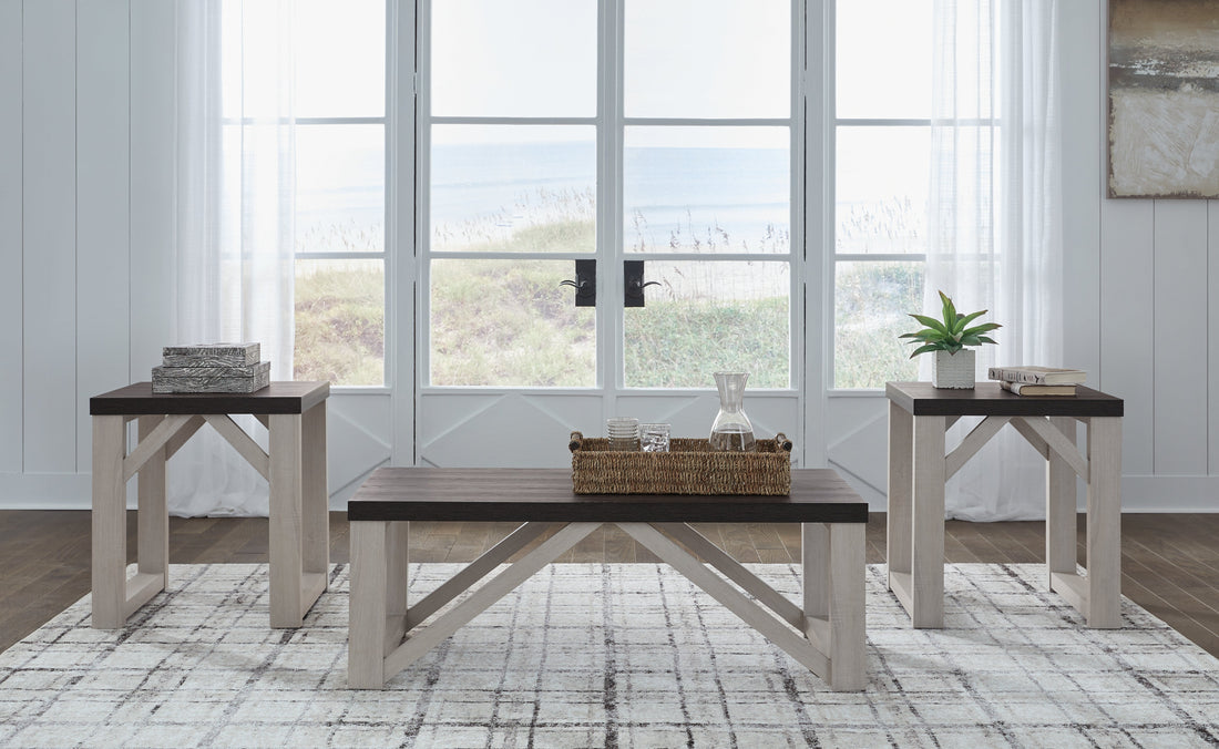 Dorrinson Antique White Table (Set of 3) - T236-13 - Bien Home Furniture &amp; Electronics