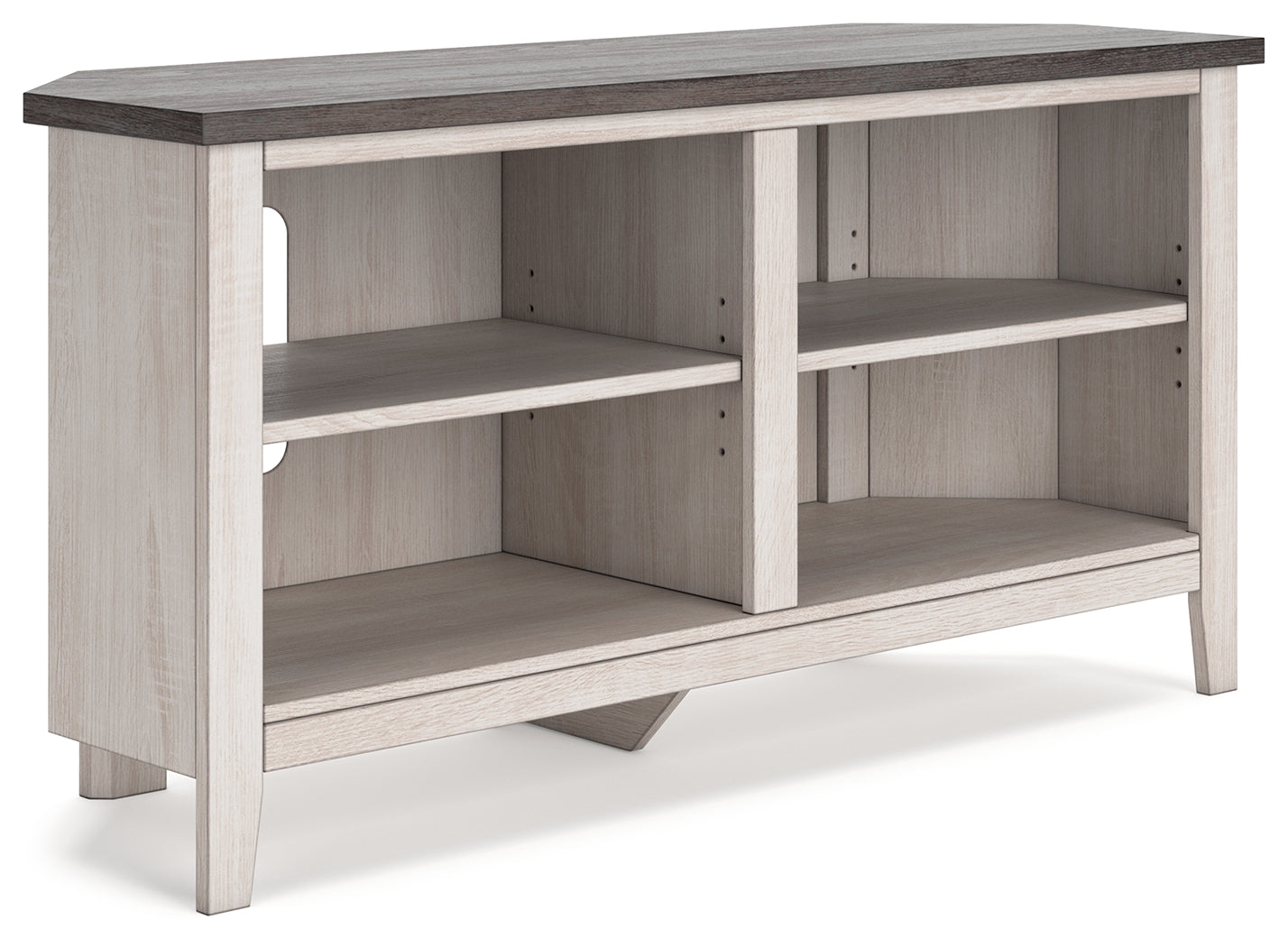 Dorrinson Two-tone Corner TV Stand - W287-46 - Bien Home Furniture & Electronics