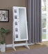 Doyle White Jewelry Cheval Mirror with Picture Frames - 904031 - Bien Home Furniture & Electronics