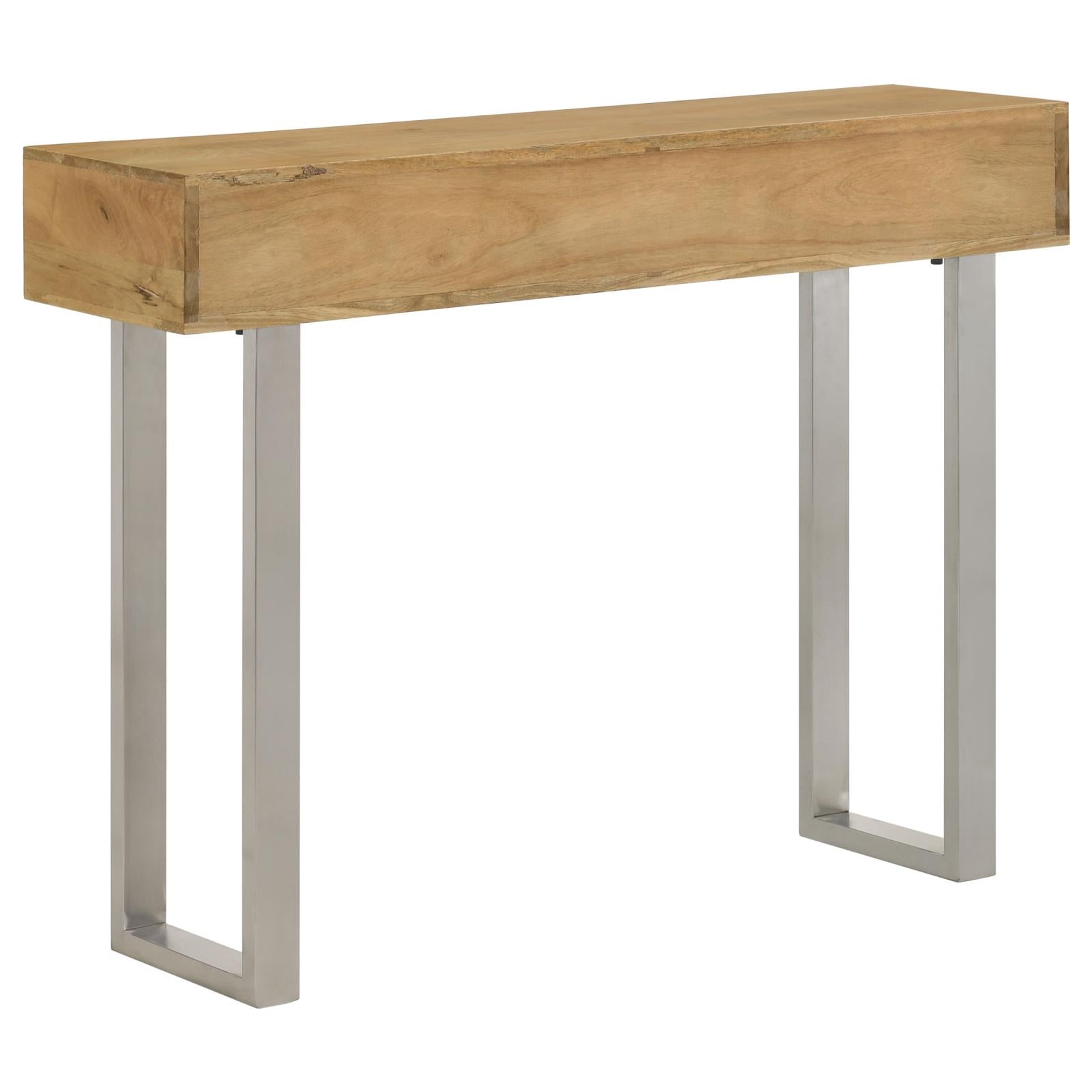 Draco Natural Console Table with Hand Carved Drawers - 953512 - Bien Home Furniture &amp; Electronics