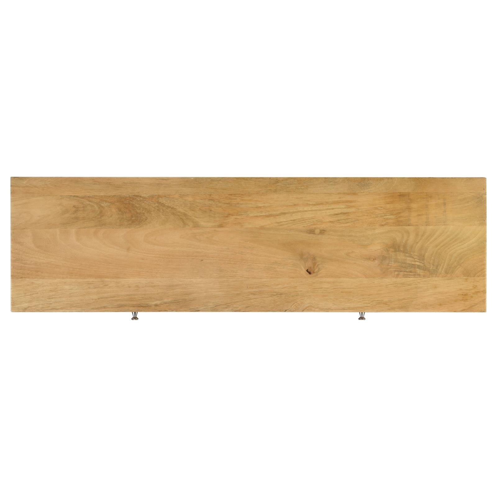 Draco Natural Console Table with Hand Carved Drawers - 953512 - Bien Home Furniture & Electronics