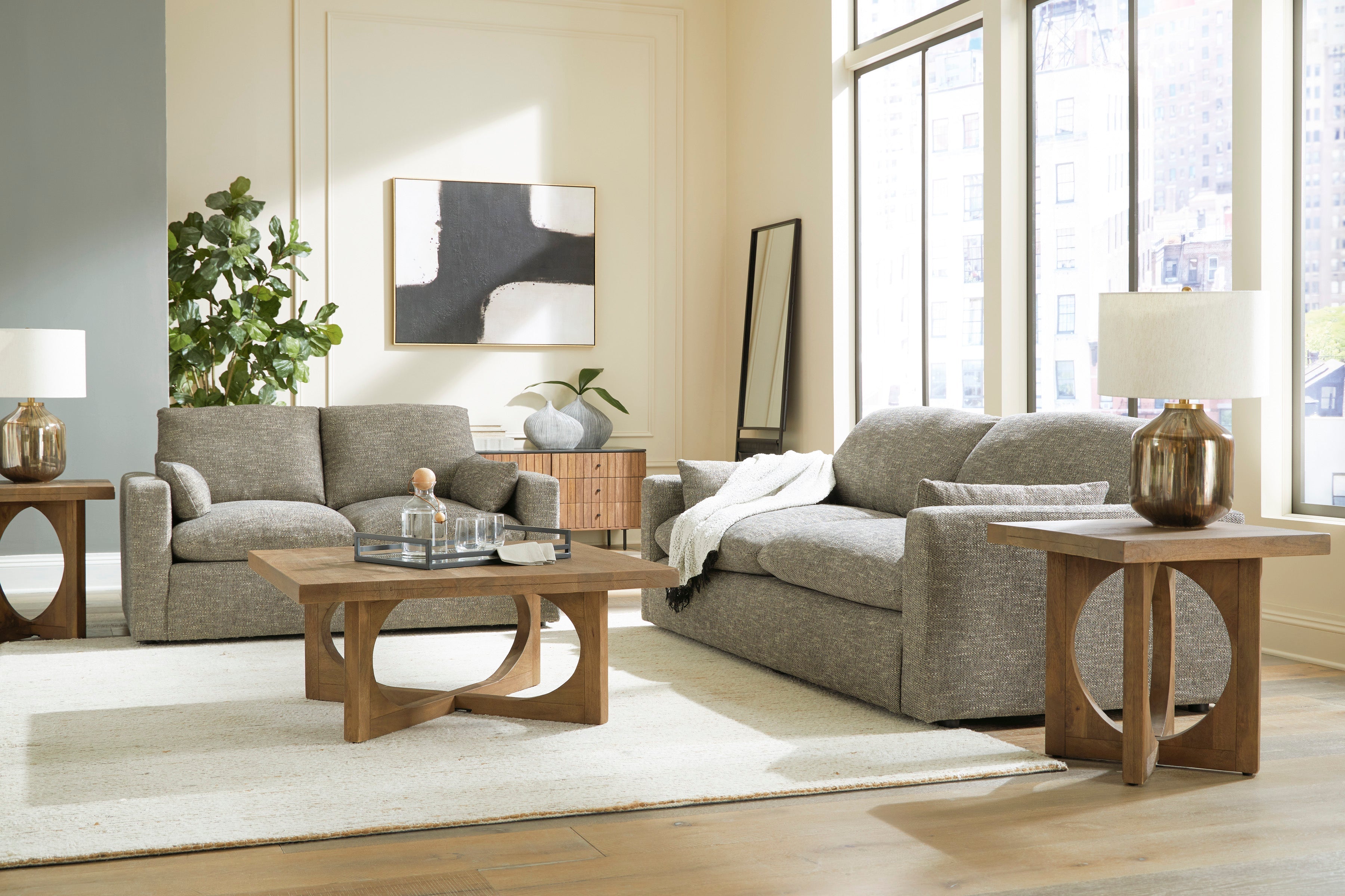 Dramatic Granite Living Room Set - SET | 1170238 | 1170235 - Bien Home Furniture & Electronics