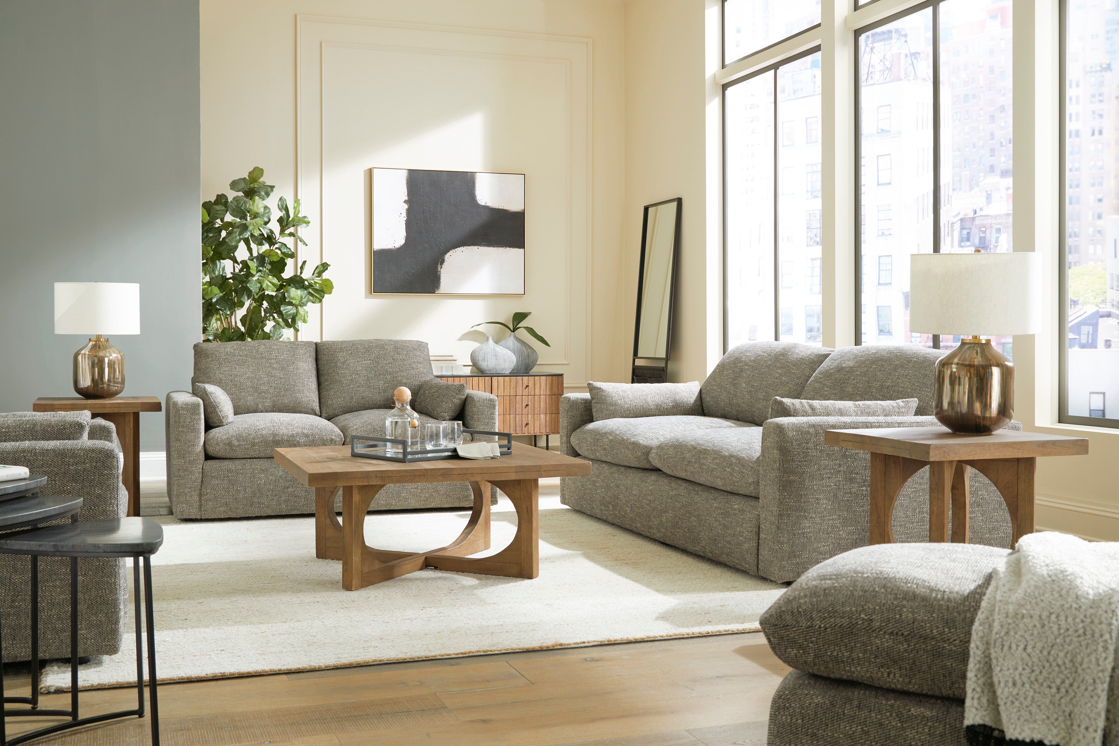 Dramatic Granite Living Room Set - SET | 1170238 | 1170235 - Bien Home Furniture & Electronics
