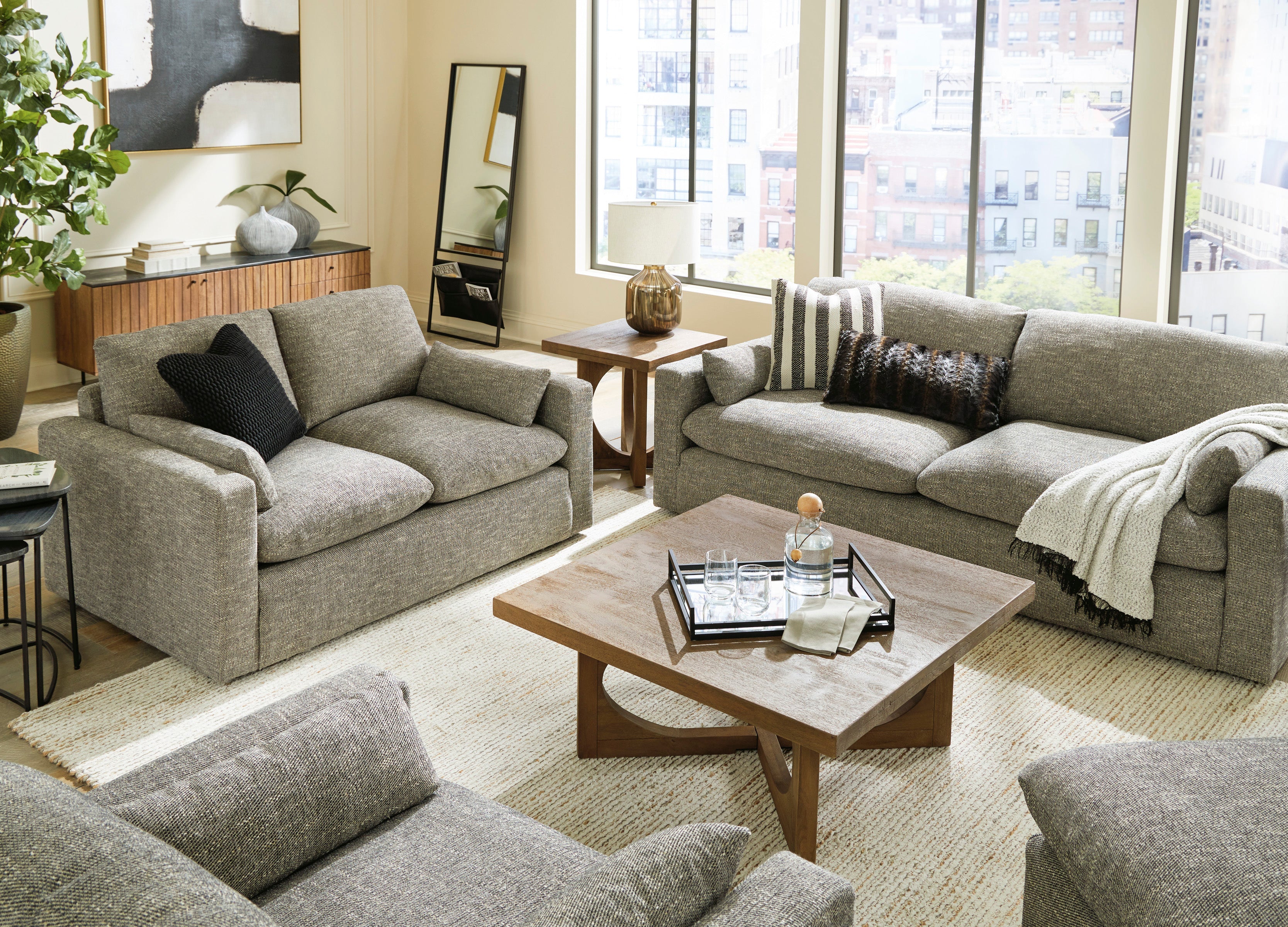 Dramatic Granite Living Room Set - SET | 1170238 | 1170235 - Bien Home Furniture & Electronics