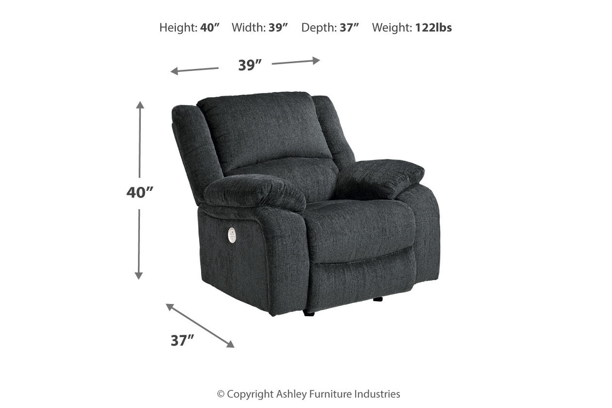 Draycoll Slate Power Recliner - 7650498 - Bien Home Furniture & Electronics