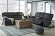 Draycoll Slate Power Reclining Living Room Set - SET | 7650487 | 7650496 - Bien Home Furniture & Electronics