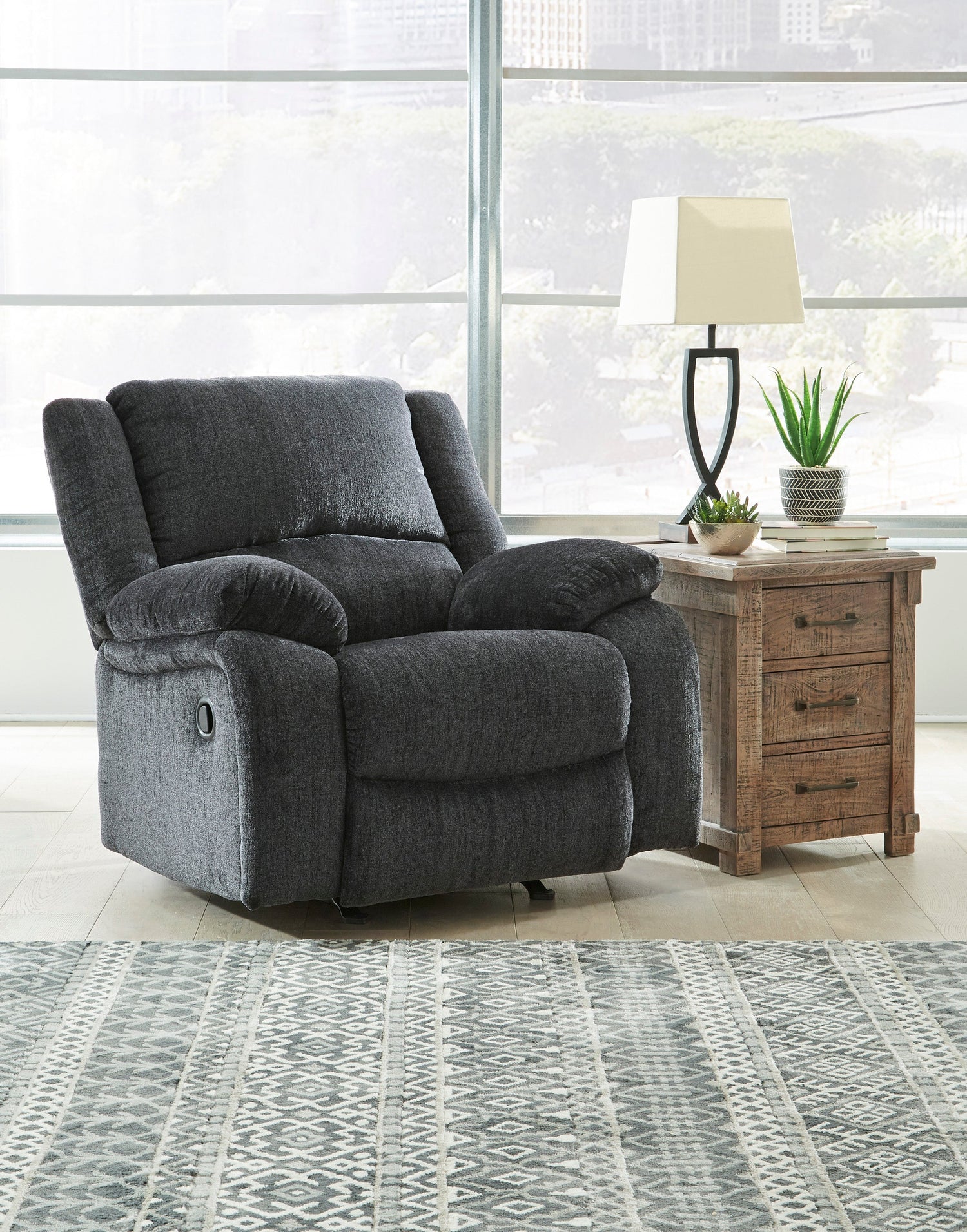 Draycoll Slate Reclining Living Room Set - SET | 7650488 | 7650494 - Bien Home Furniture & Electronics