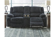 Draycoll Slate Reclining Loveseat with Console - 7650494 - Bien Home Furniture & Electronics