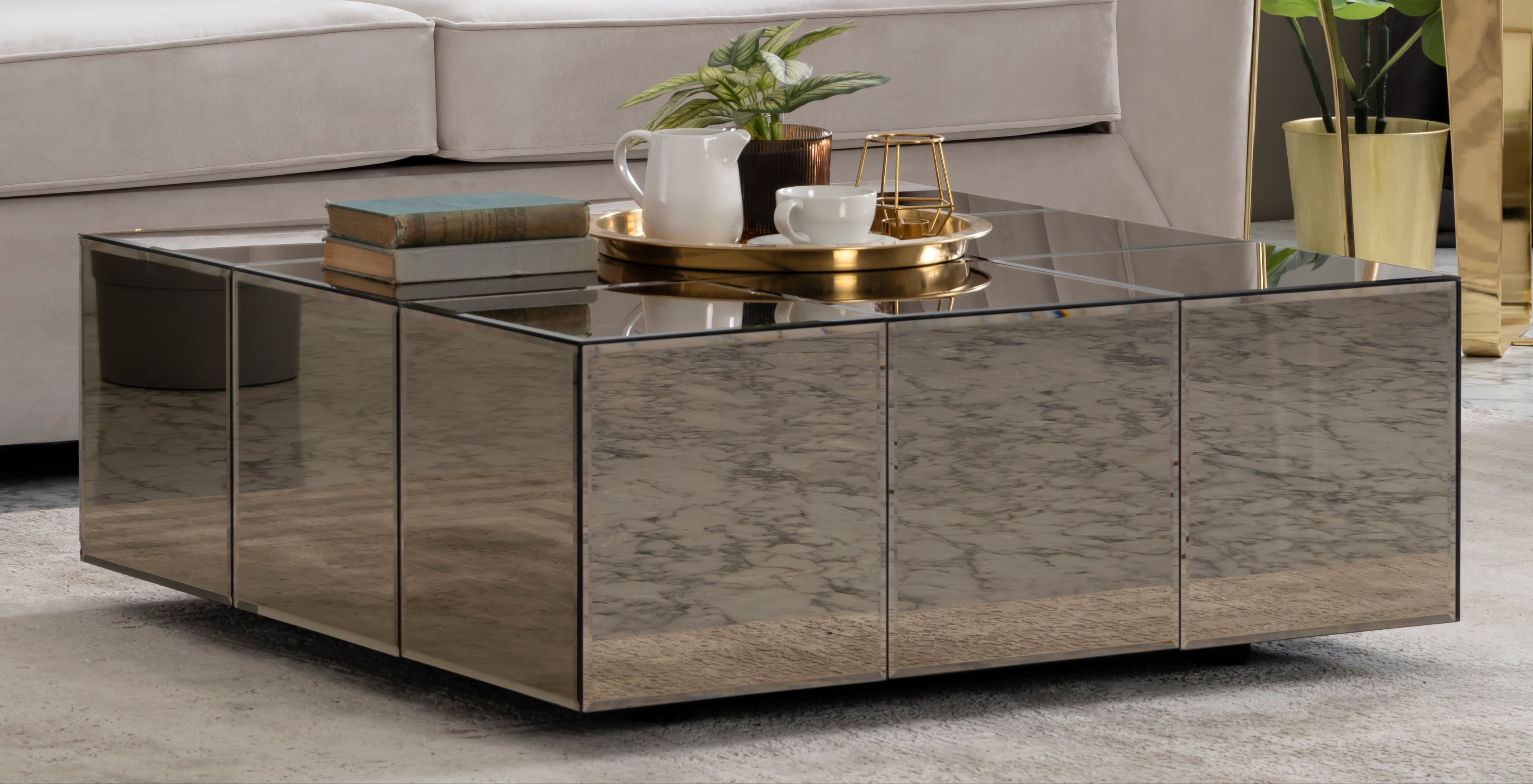 Dream Coffee Table - DREAMGLASS-CT - Bien Home Furniture & Electronics