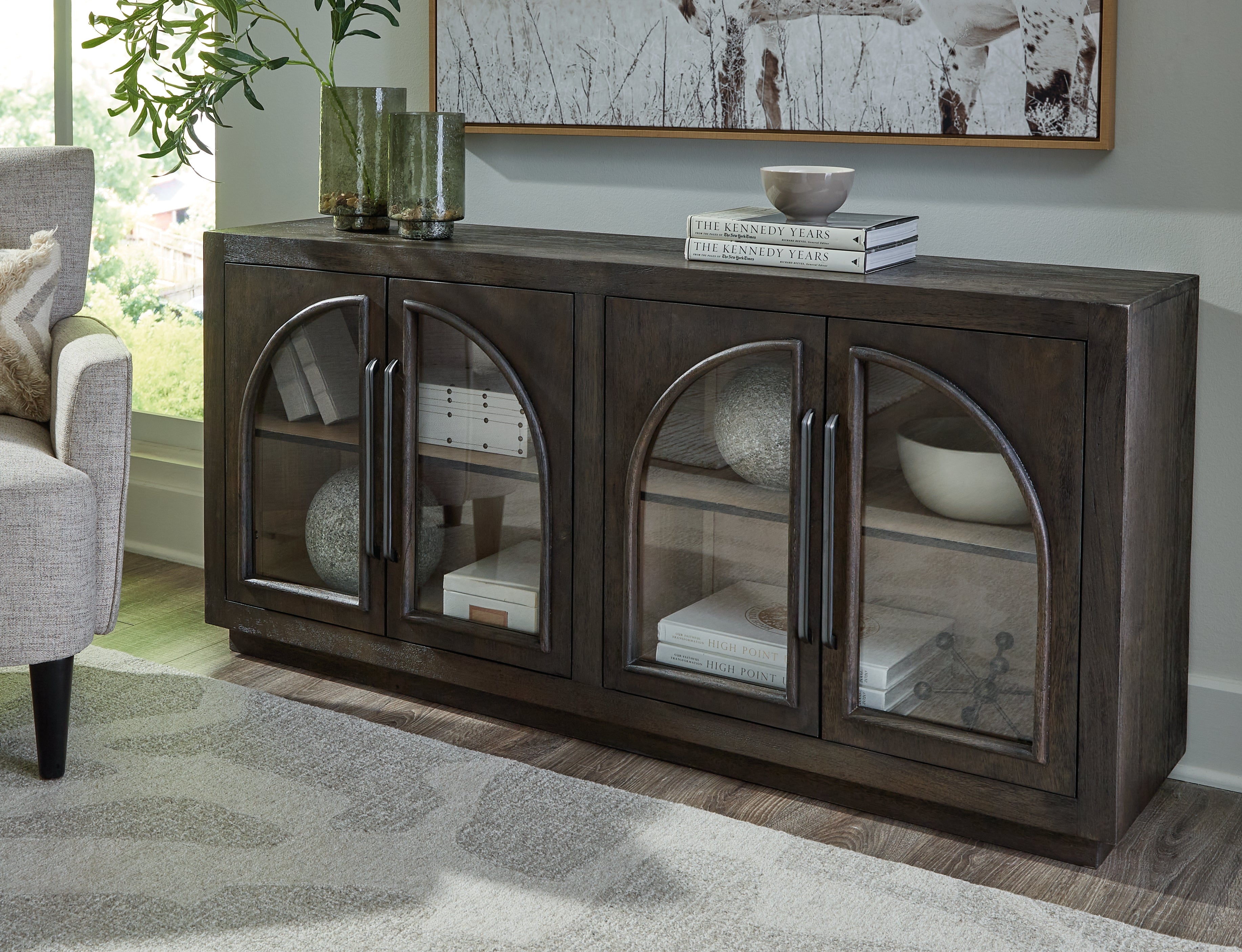 Dreley Grayish Brown Accent Cabinet - A4000586 - Bien Home Furniture & Electronics