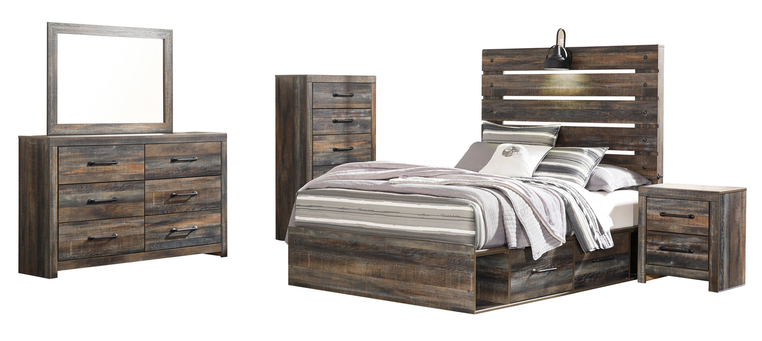 Drystan Multi Double Side Storage Platform Youth Bedroom Set - SET | B211-84 | B211-87 | B211-50(2) | B211-31 | B211-36 | B211-92 | B211-46 | B100-12 - Bien Home Furniture & Electronics