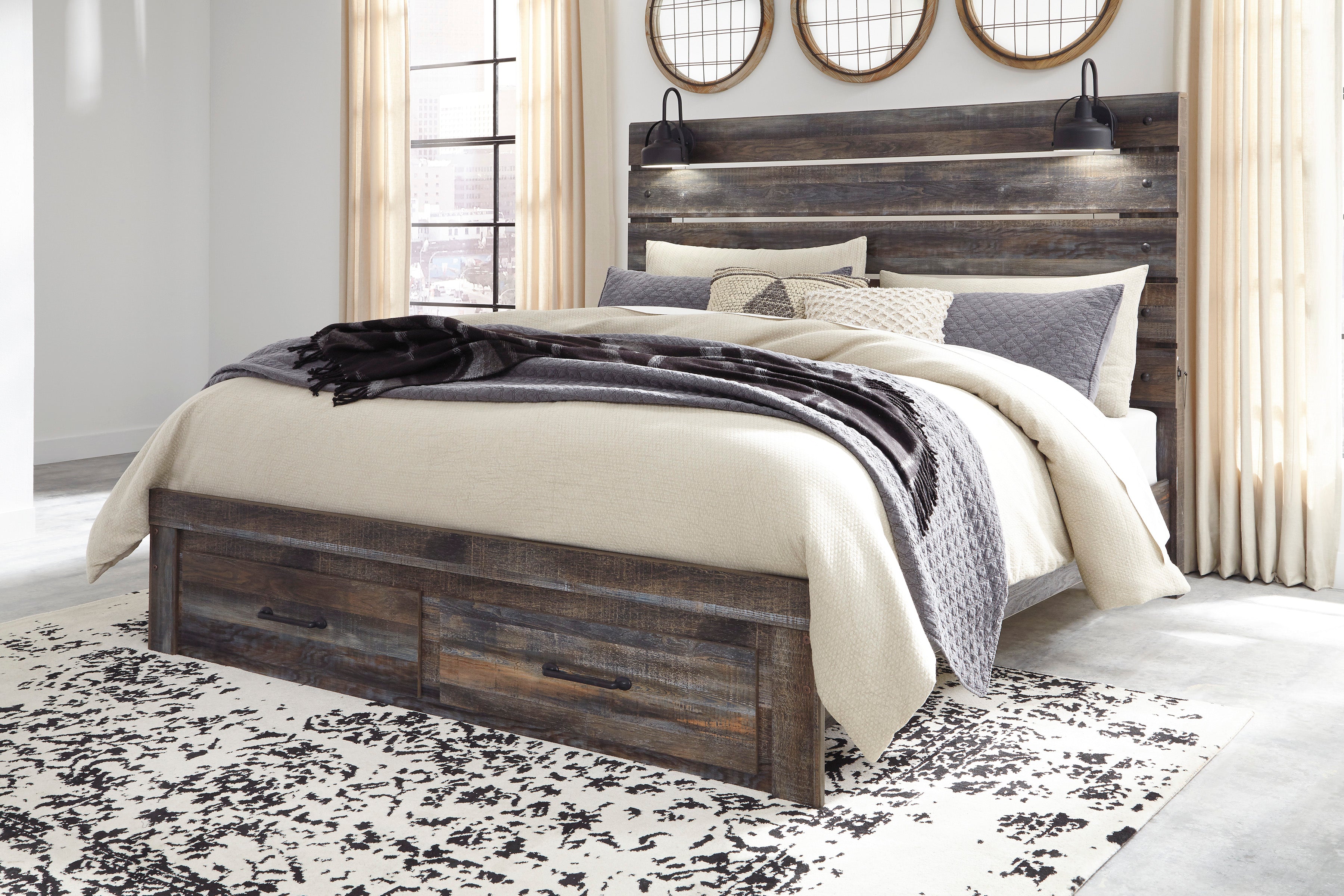 Drystan Multi Footboard Storage Bedroom Set - SET | B211-56S | B211-58 | B211-97 | B211-31 | B211-36 | B211-92 | B211-46 - Bien Home Furniture & Electronics