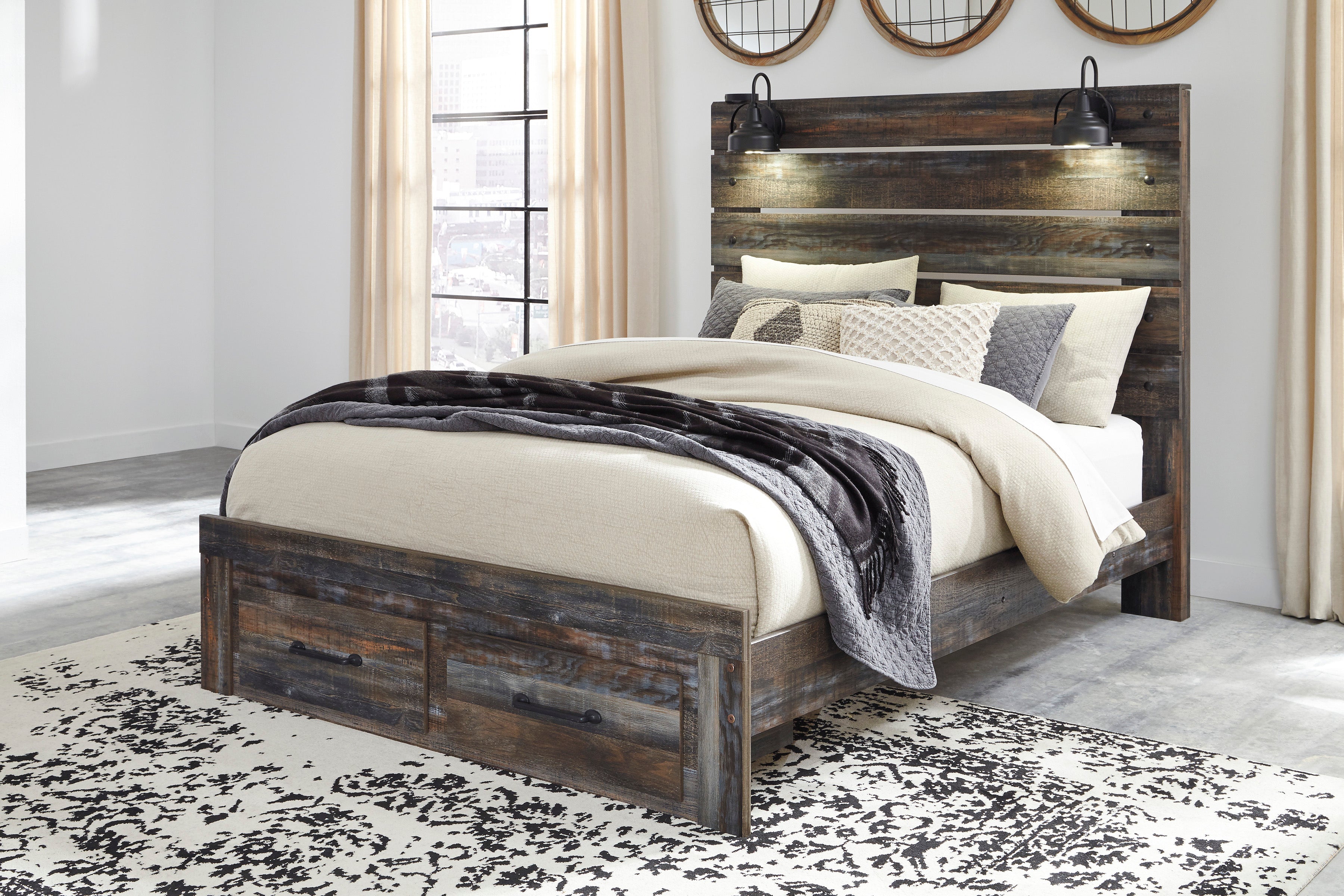 Drystan Multi Footboard Storage Bedroom Set - SET | B211-56S | B211-58 | B211-97 | B211-31 | B211-36 | B211-92 | B211-46 - Bien Home Furniture & Electronics