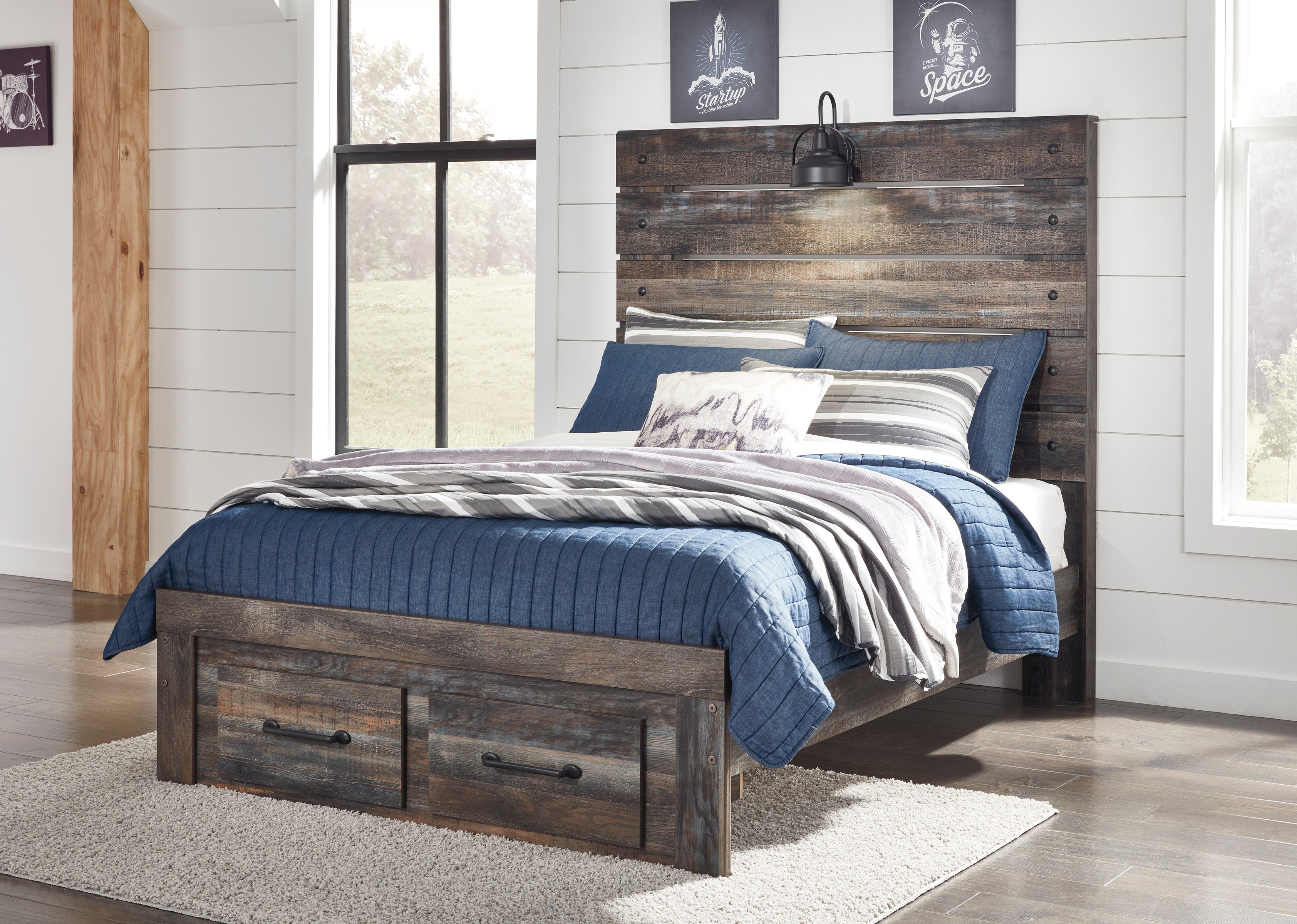 Drystan Multi Footboard Storage Youth Bedroom Set - SET | B211-84S | B211-86 | B211-87 | B211-31 | B211-36 | B211-92 | B211-46 - Bien Home Furniture & Electronics