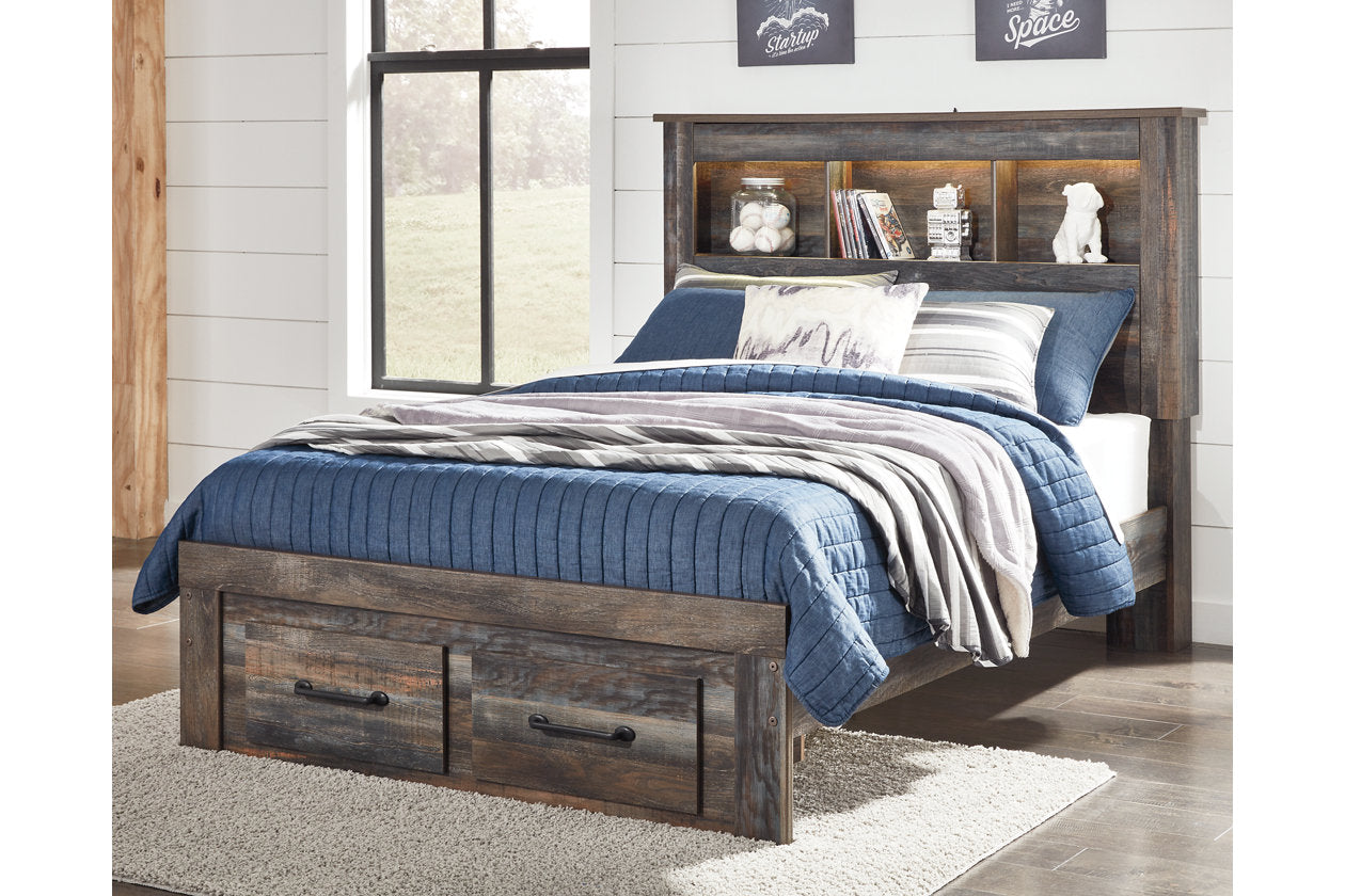 Drystan Multi Full Bookcase Bed with 2 Storage Drawers - SET | B211-84S | B211-85 | B211-86 - Bien Home Furniture & Electronics