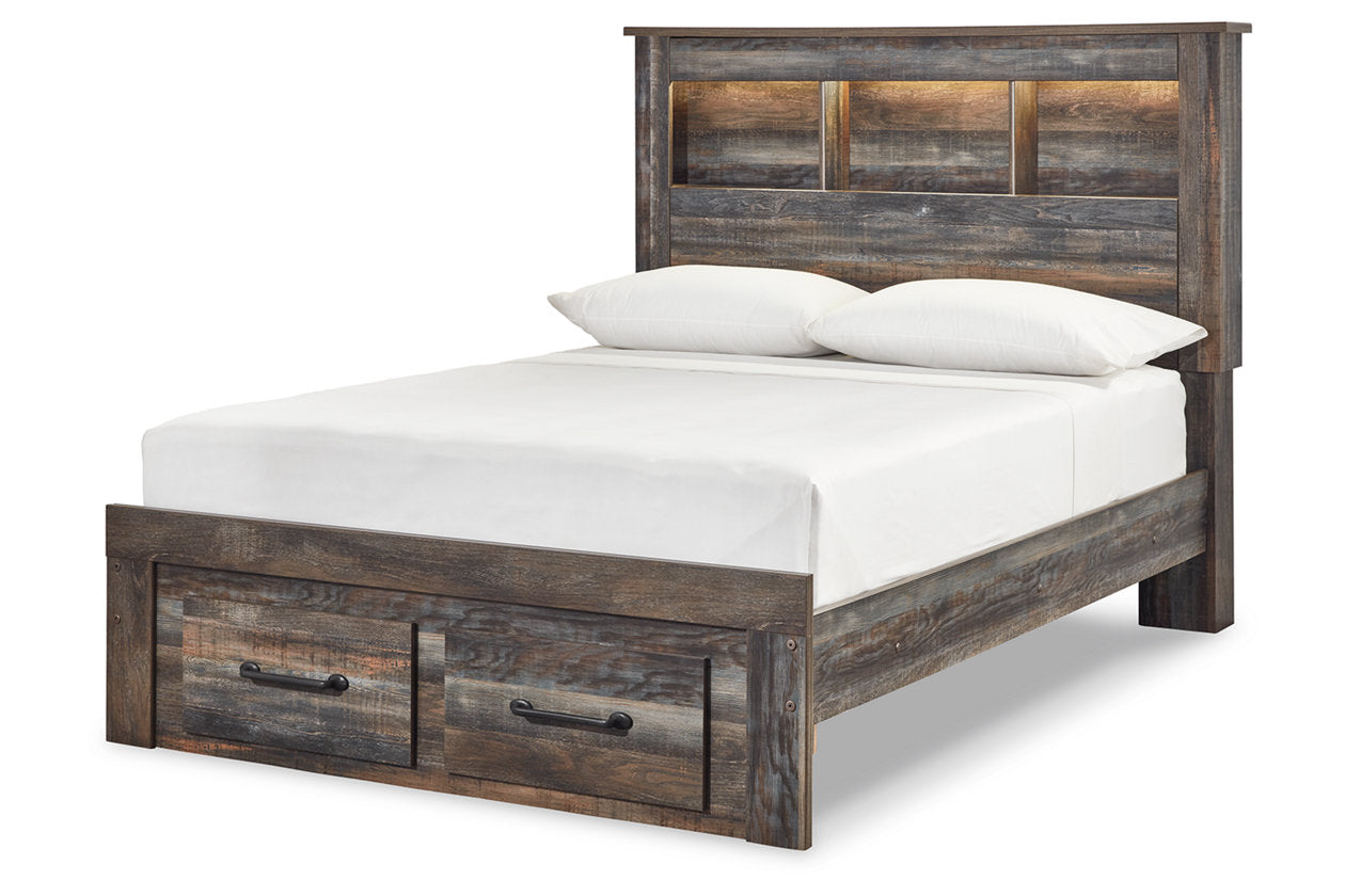 Drystan Multi Full Bookcase Bed with 2 Storage Drawers - SET | B211-84S | B211-85 | B211-86 - Bien Home Furniture & Electronics