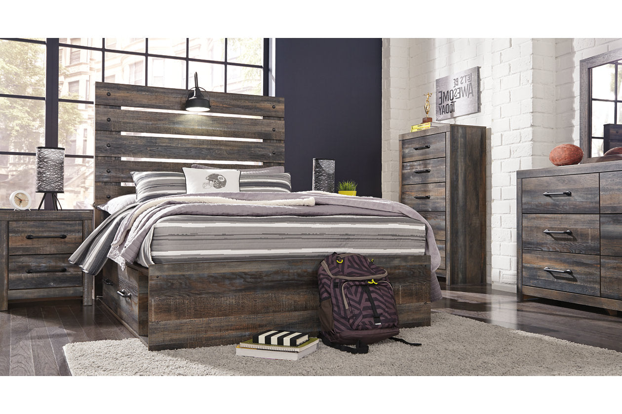 Drystan Multi Full Panel Bed with 4 Storage Drawers - SET | B100-12 | B211-50(2) | B211-84 | B211-87 - Bien Home Furniture & Electronics
