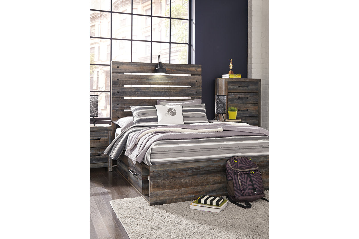 Drystan Multi Full Panel Bed with 4 Storage Drawers - SET | B100-12 | B211-50(2) | B211-84 | B211-87 - Bien Home Furniture & Electronics