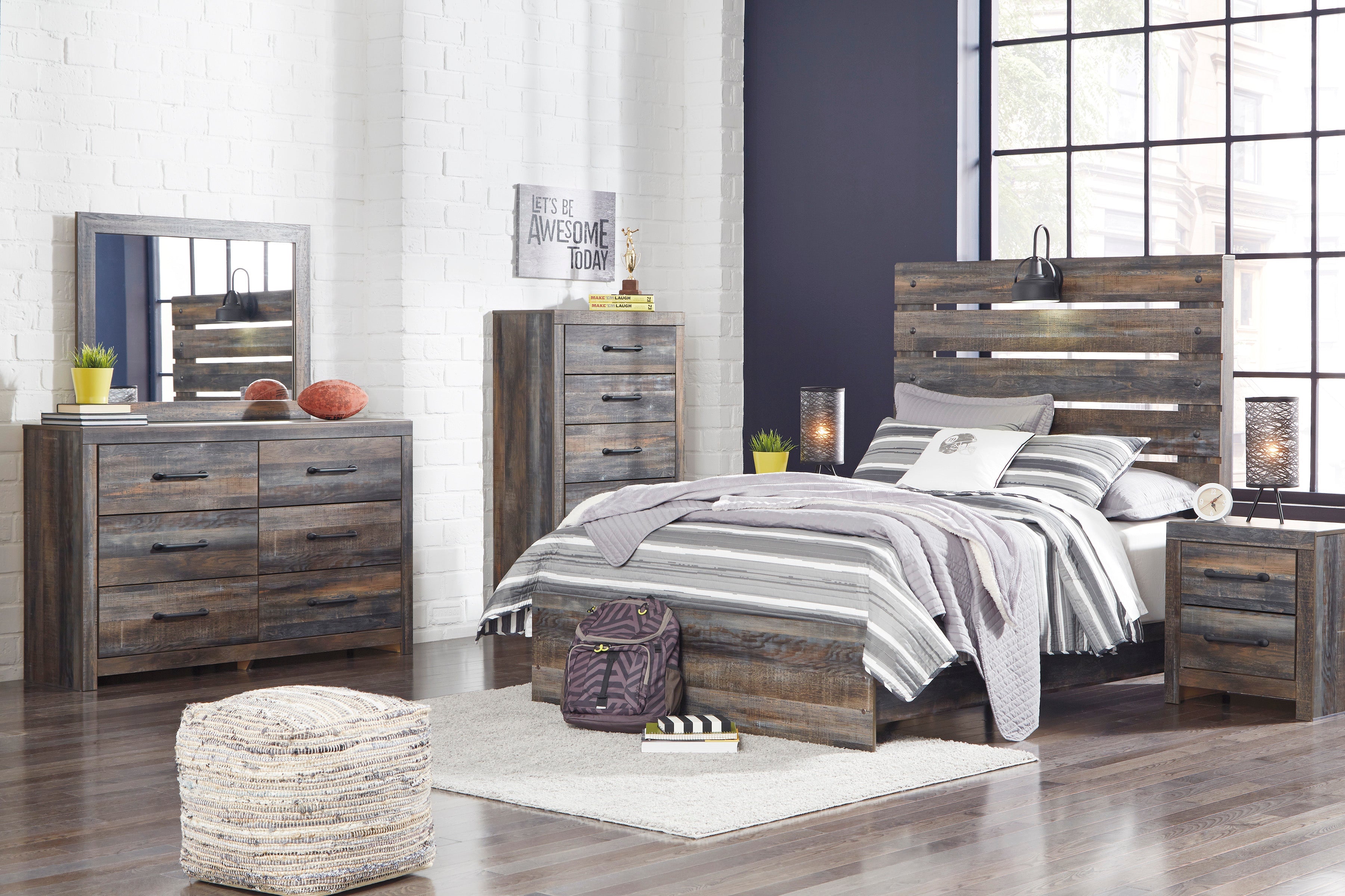 Drystan Multi Panel Youth Bedroom Set - SET | B211-52 | B211-53 | B211-83 | B211-31 | B211-36 | B211-92 | B211-46 - Bien Home Furniture & Electronics