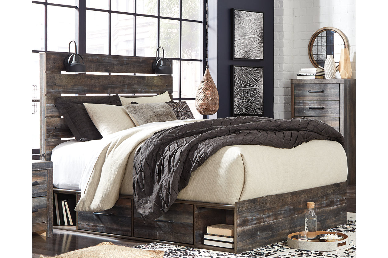 Drystan Multi Queen Panel Bed with 2 Storage Drawers - SET | B100-13 | B211-54 | B211-57 | B211-160 - Bien Home Furniture & Electronics