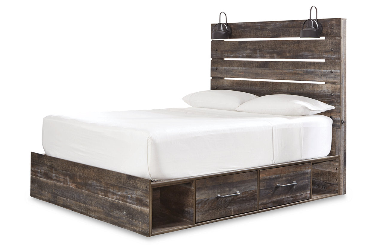 Drystan Multi Queen Panel Bed with 2 Storage Drawers - SET | B100-13 | B211-54 | B211-57 | B211-160 - Bien Home Furniture & Electronics