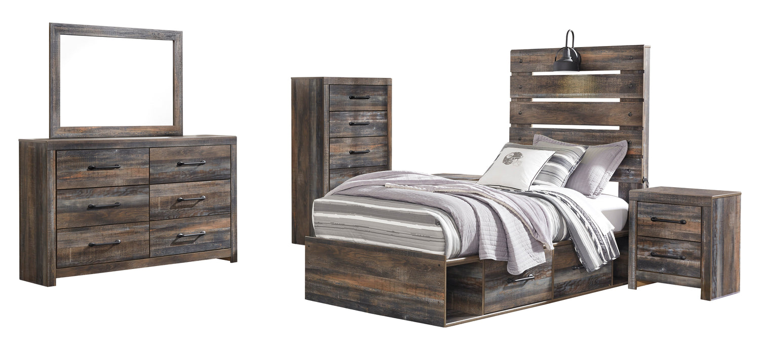 Drystan Multi Side Storage Platform Youth Bedroom Set - SET | B211-52 | B211-53 | B211-150 | B211-92 | B211-46 | B100-11 - Bien Home Furniture & Electronics