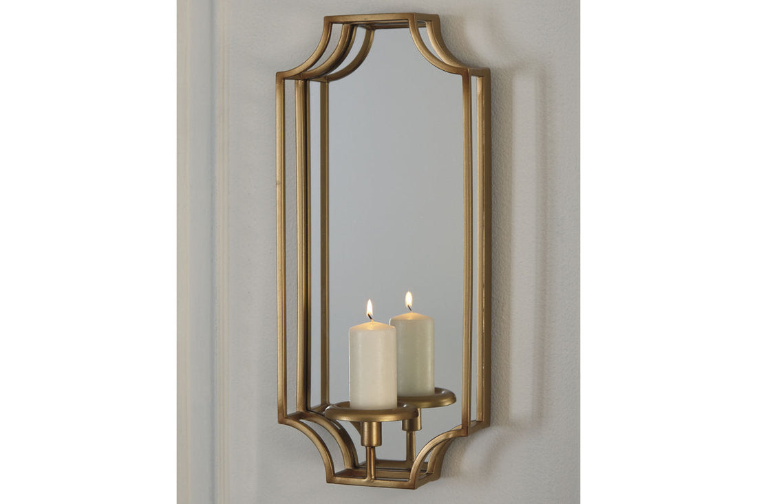 Dumi Gold Finish Wall Sconce - A8010153 - Bien Home Furniture &amp; Electronics