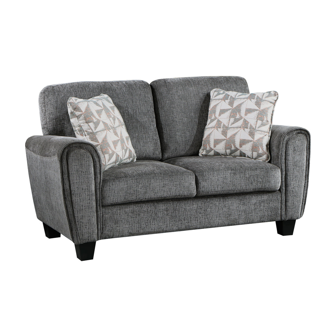 Duncan Gray Loveseat - 9214GY-2 - Bien Home Furniture &amp; Electronics