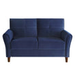 Dunleith Blue Velvet Loveseat - 9348BUE-2 - Bien Home Furniture & Electronics