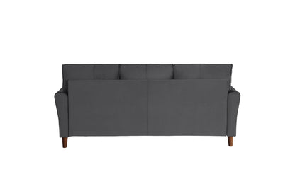 Dunleith Charcoal Gray Velvet Living Room Set - SET | 9348BUE-2 | 9348BUE-3 - Bien Home Furniture &amp; Electronics