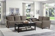 Dunleith Light Brown Velvet Living Room Set - SET | 9348BRW-2 | 9348BRW-3 - Bien Home Furniture & Electronics