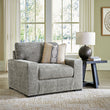 Dunmor Graphite Oversized Chair - 2490423 - Bien Home Furniture & Electronics