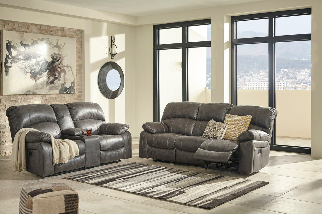 Dunwell Steel Power Reclining Living Room Set - SET | 5160115 | 5160118 - Bien Home Furniture &amp; Electronics